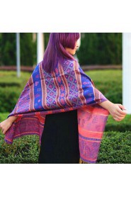 Tourism National Wind Fringed Scarves Female Jacquard Embroidery Autumn And Winter Shawl