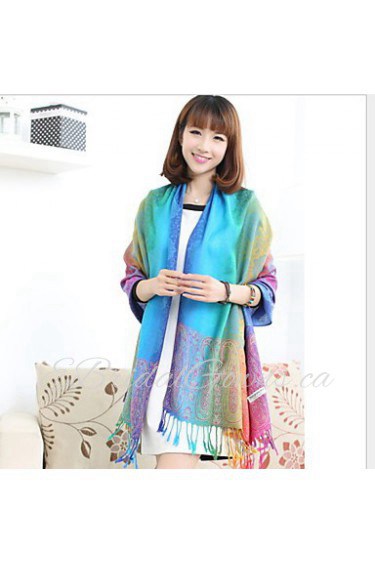 Colorful National Wind India And Nepal Shawl Scarf Scarves