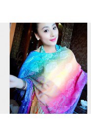 Colorful National Wind India And Nepal Shawl Scarf Scarves