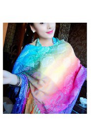 Colorful National Wind India And Nepal Shawl Scarf Scarves