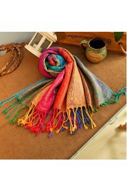 Colorful National Wind India And Nepal Shawl Scarf Scarves