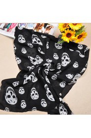 Skull Print Scarf Scarves Sunscreen Shawl Long Section Of Beach Towels