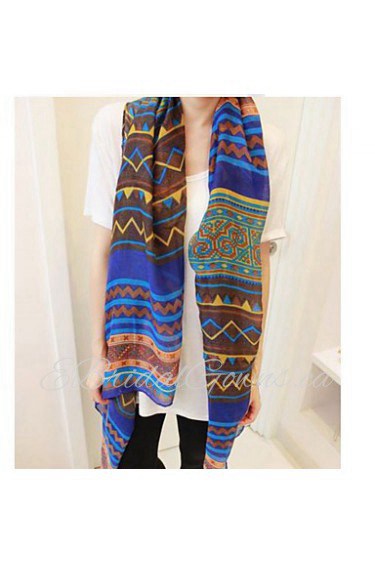 Bohemian National Wind Scarf Diamond Geometric Pattern Oversized Shawl