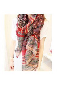 Bohemian National Wind Scarf Diamond Geometric Pattern Oversized Shawl