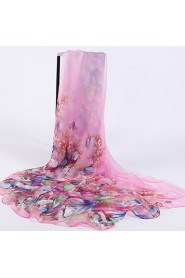 Summer Silk Spring And Winter Long Section Of Rainbow-colored Scarf Printed Beach Towel Scarf