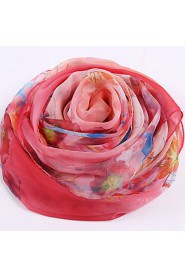 Summer Silk Spring And Winter Long Section Of Rainbow-colored Scarf Printed Beach Towel Scarf