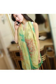 Summer Silk Spring And Winter Long Section Of Rainbow-colored Scarf Printed Beach Towel Scarf