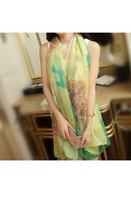 Summer Silk Spring And Winter Long Section Of Rainbow-colored Scarf Printed Beach Towel Scarf