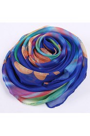 Summer Silk Spring And Winter Long Section Of Rainbow-colored Scarf Printed Beach Towel Scarf