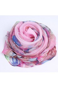 Summer Silk Spring And Winter Long Section Of Rainbow-colored Scarf Printed Beach Towel Scarf