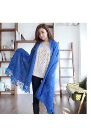 Women Cute Tassel Thickening Longer Shawl