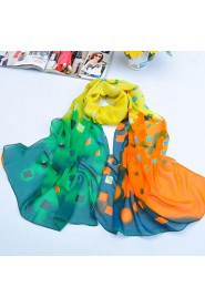 Shawls Chiffon/Polyester Multicolor Grid Scarves(More Colors)