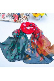 Shawls Chiffon/Polyester Multicolor Grid Scarves(More Colors)