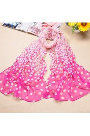 Shawls Chiffon/Polyester Wave point Casual/Special Occasion Scarves(More Colors)