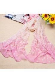 Shawls Chiffon/Polyester Wave point Casual/Special Occasion Scarves(More Colors)