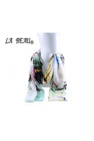 LABEAU Butterfly Nights Silk Wrap,Cotton Scarf