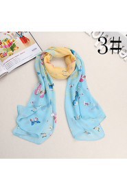 Bully Color Butterfly Shawl Sunscreen Chiffon Scarf