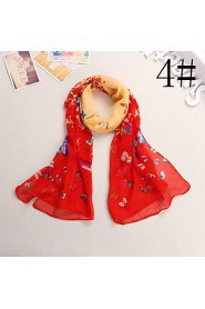 Bully Color Butterfly Shawl Sunscreen Chiffon Scarf