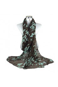 Literary Cotton Long Shawl Large Size Women Butterfly Print Scarves