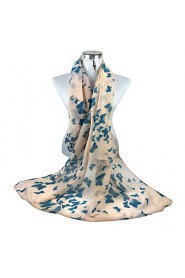 Literary Cotton Long Shawl Large Size Women Butterfly Print Scarves