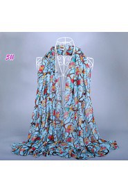 Women's Fashion Owls Print Scarf