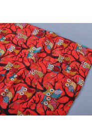 Women's Fashion Owls Print Scarf