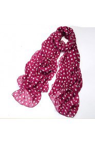 Women High-grade Polka Dot Printed Chiffon Beach Towel Fashion Shawls