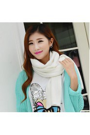 Long Solid Color Candy-colored Thick Wool Winter Scarf