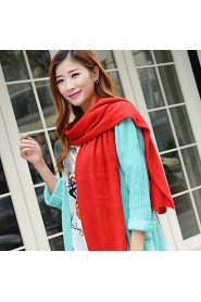 Long Solid Color Candy-colored Thick Wool Winter Scarf