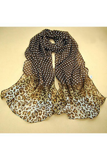 Women's Chiffon Colorful Print Scarf