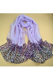 Women's Chiffon Colorful Print Scarf