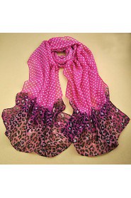 Women's Chiffon Colorful Print Scarf