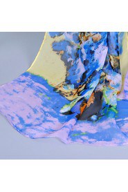 Women's Chiffon Colorful Print Scarf