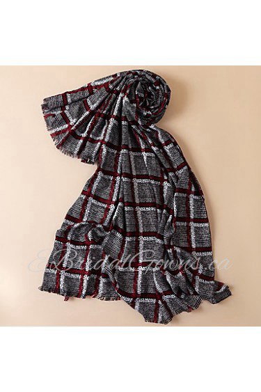 Women Wool/ Viscose Scarf Casual