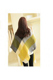 Plaid Knitted Thickening Big Scarf Autumn And Winter Warm Cashmere Scarves Shawls