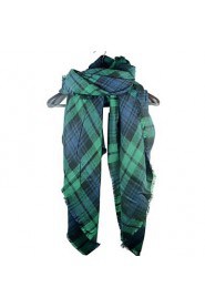 Plaid Knitted Thickening Big Scarf Autumn And Winter Warm Cashmere Scarves Shawls