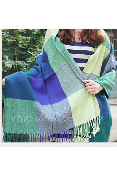 Korea Long Spell Color plaid Scarf Scarves