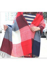 Korea Long Spell Color plaid Scarf Scarves