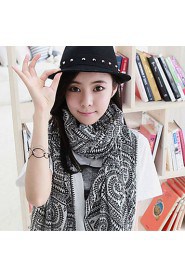 Oracle Circle Plaid Retro Voile Printed Scarf Shawl