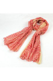 Oracle Circle Plaid Retro Voile Printed Scarf Shawl