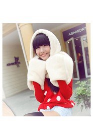 Women's Double Warm Plush Three in One Collar