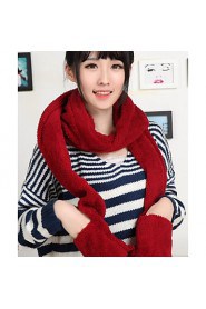 Women's Double Warm Plush Three in One Collar