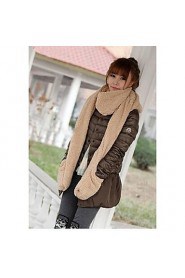 Women's Double Warm Plush Three in One Collar