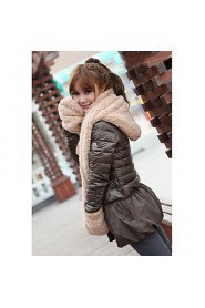 Women's Double Warm Plush Three in One Collar