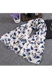 Cotton Owl Printing Scarves Large Oversized Fashion Shawls