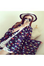 Cotton Owl Printing Scarves Large Oversized Fashion Shawls