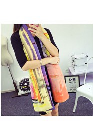 Fashion Perfume Bottle Pattern Printing Color Colorful Cotton Twill Scarf Shawl