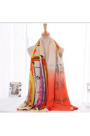 Fashion Perfume Bottle Pattern Printing Color Colorful Cotton Twill Scarf Shawl