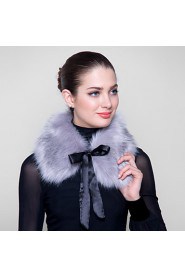 Fur Wraps Faux Fox Wraps with Ribbon(More Colors)