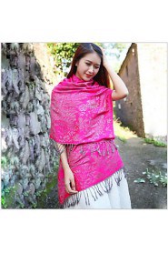 Autumn And Winter National Wind Cotton Jacquard Resort Scarves Female Long Section Of Dual-use Sunscreen Shawl